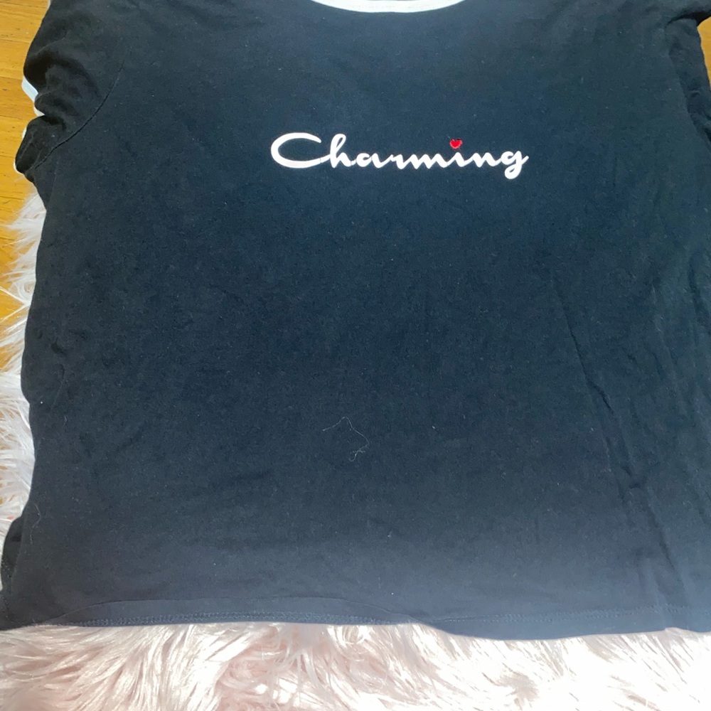 Black charming garage shirt